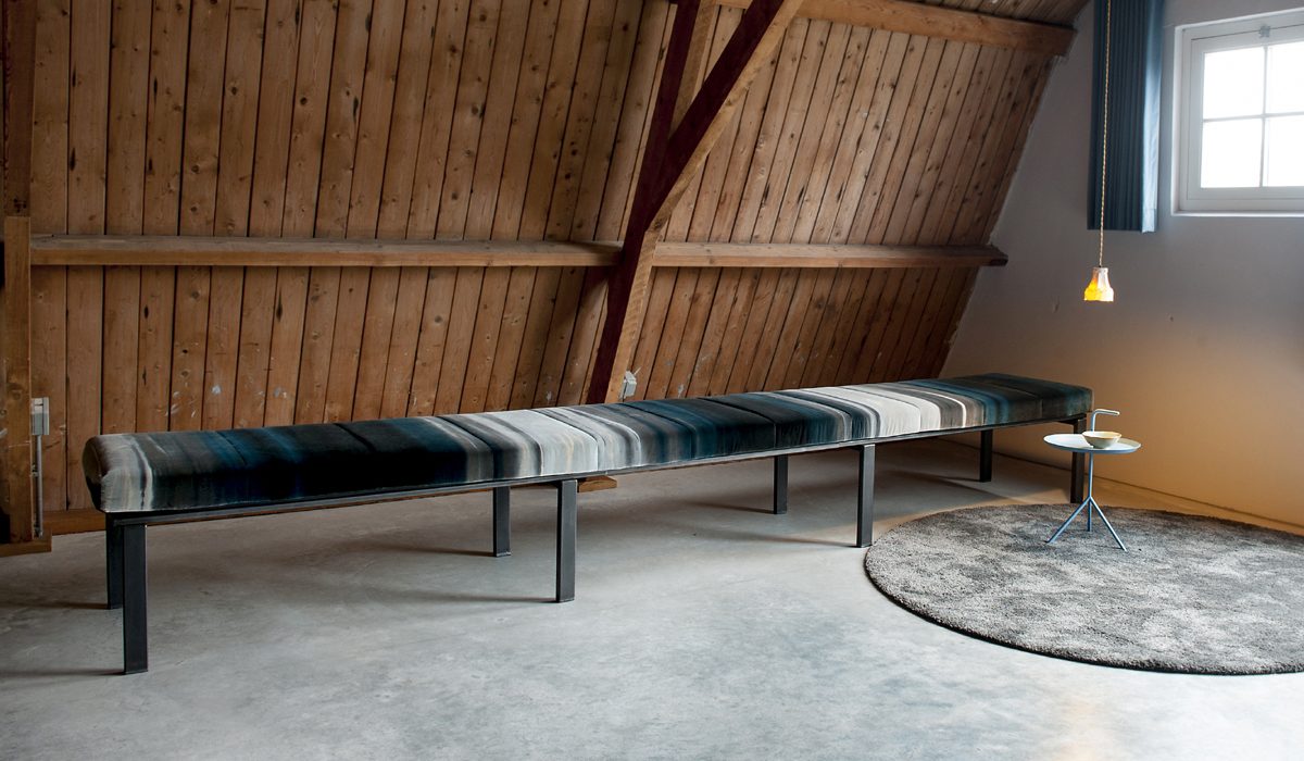 daybed divan lounge industrieel fluweel