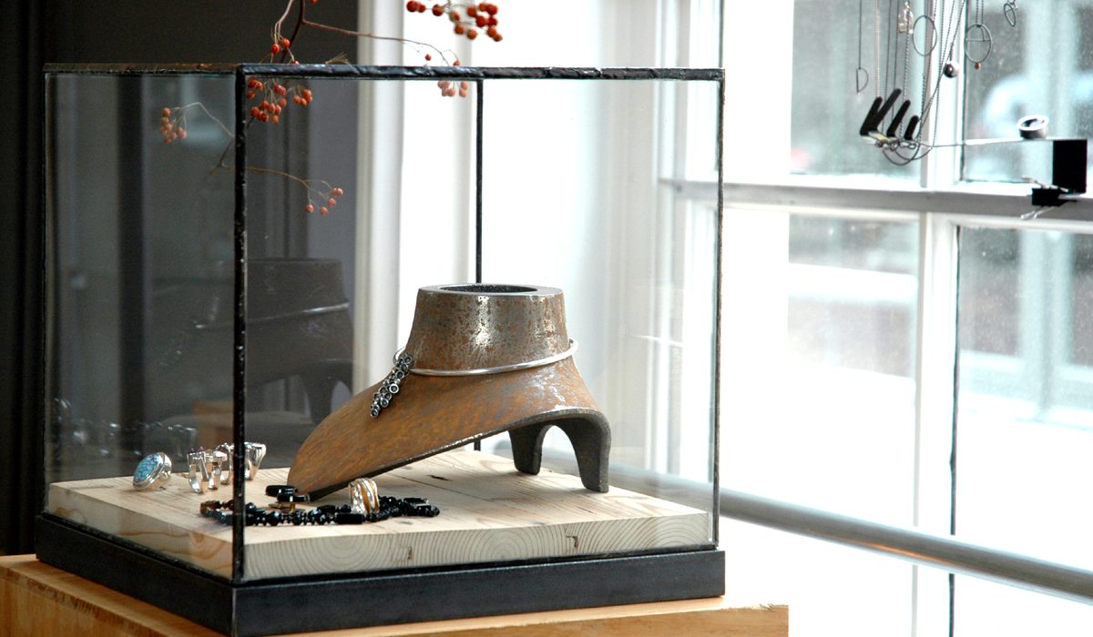 Vitrine stolp etalage sokkel