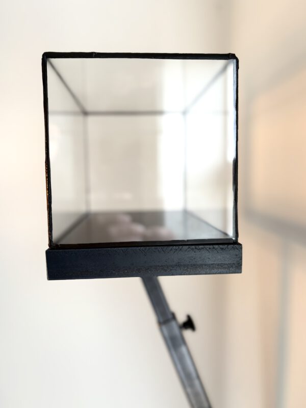 Vitrine glas in lood met muur bevestiging - Afbeelding 4